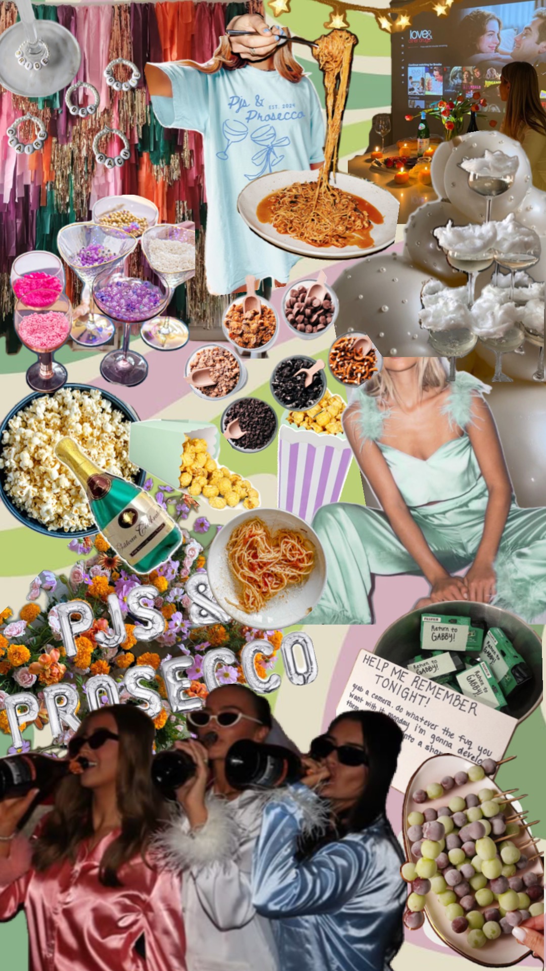pjs & prosecco: a soft-girl bachelorette in silk and bubbles